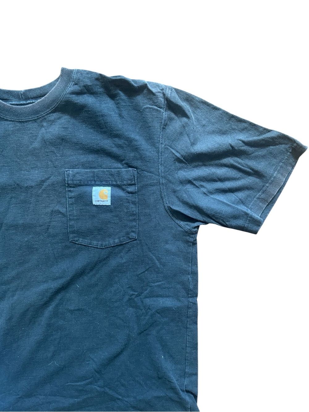 Vintage Carhartt black/grey washed Short Sleeve Pocket Tee